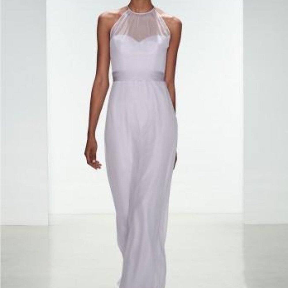 Amsale Bridesmaid Style G940C Color Violet